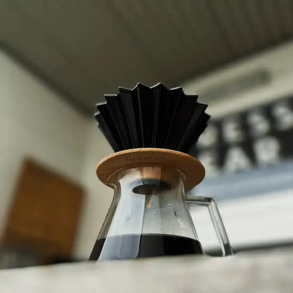 Origami Dripper hållare i trä