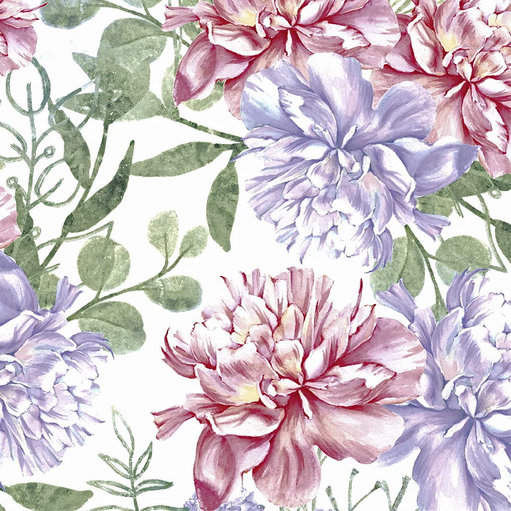 Papper+Design Luncheon -servetter (pastellblommor) Paper+Design