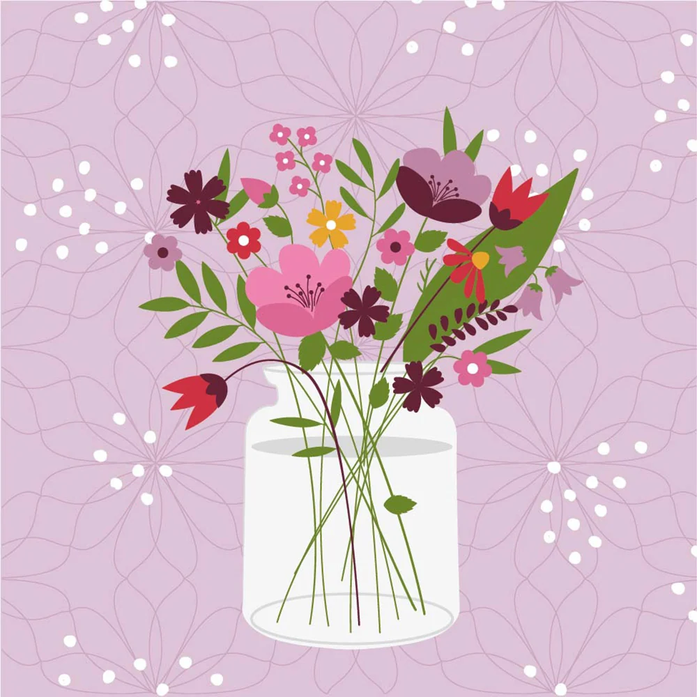 Papper+Design Luncheon -servetter (Charming Vase)