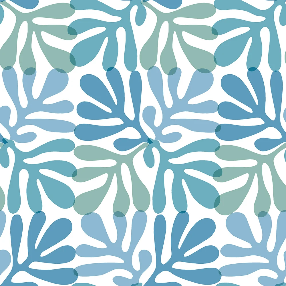 Papper+Design Luncheon -servetter (Coral Pattern Blue)