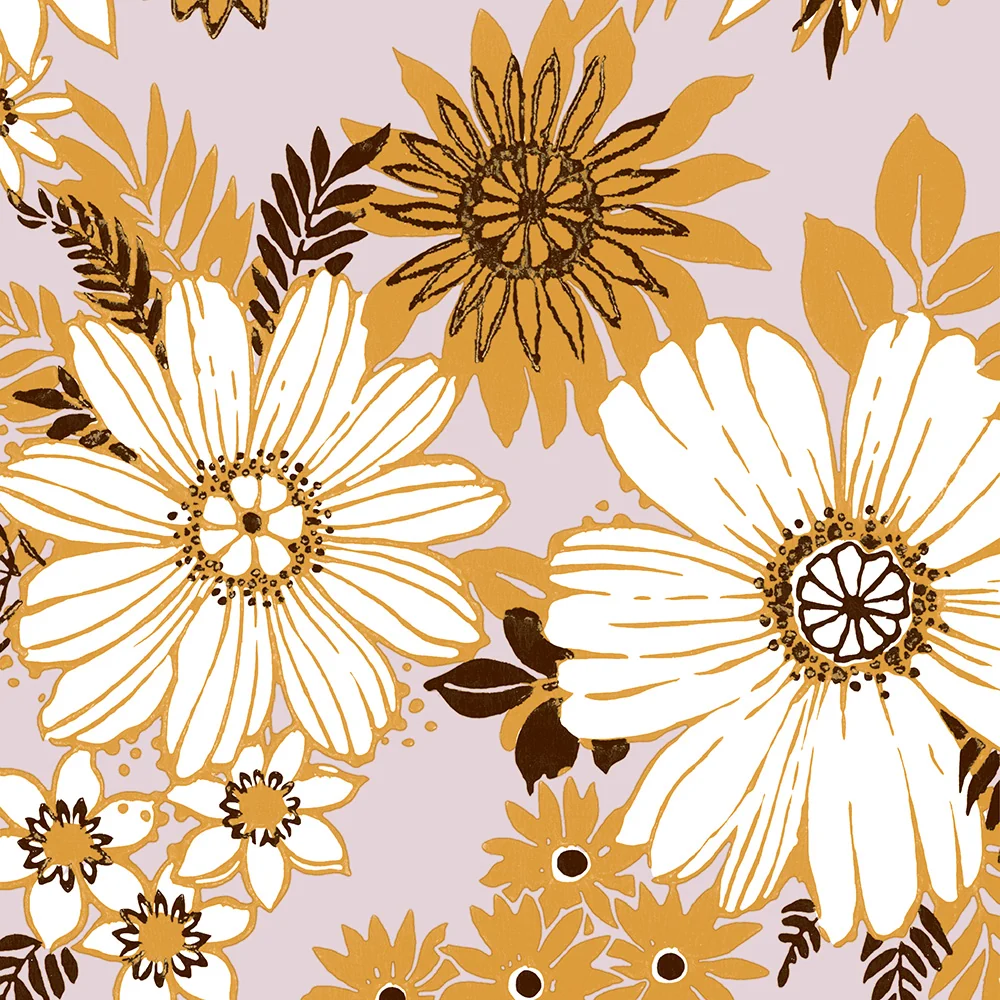 Papper+Design Luncheon -servetter (retroblommor)