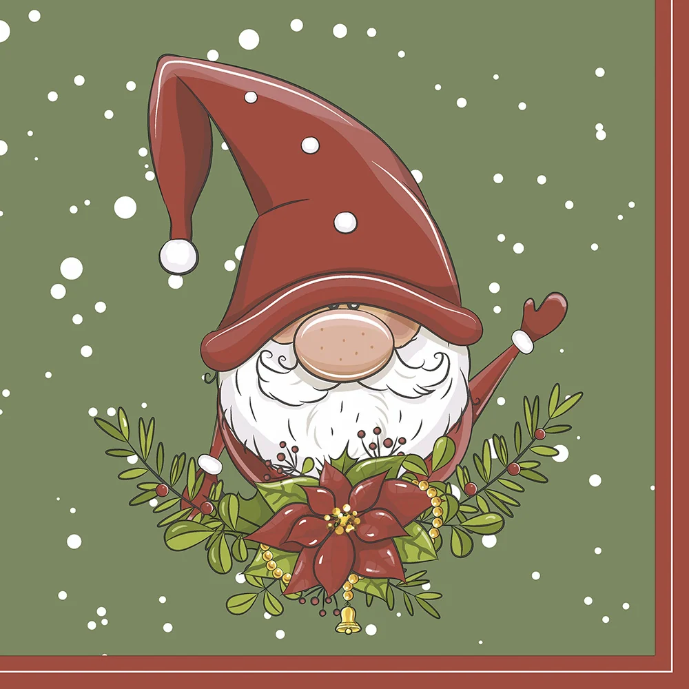 Papper+Design Luncheon Servetter (Tomte)
