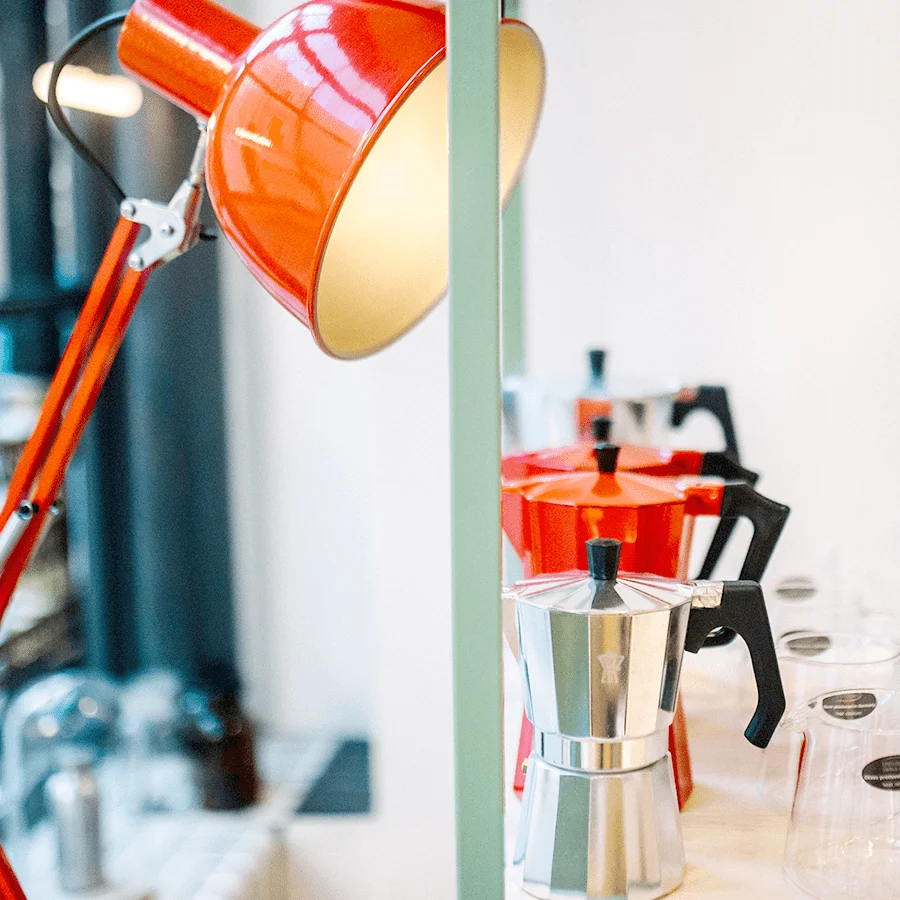 ESPRESSOBILAR KAFFEMASKIN RÖD 3 KUP PEZZETTI