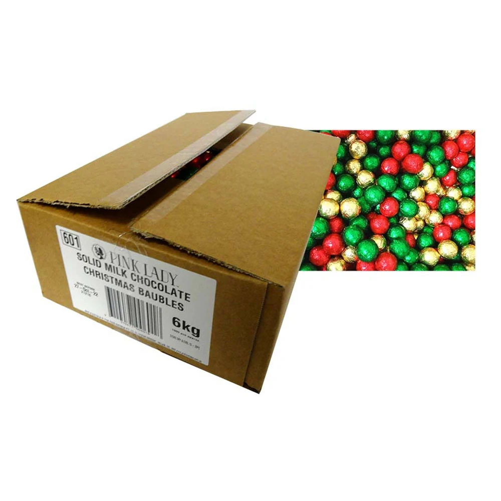 Pink Lady Red Gold & Green Baubles 6 kg (Apx. 1000pc)