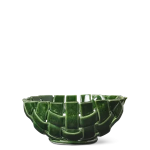 Plait Bowl - Ø24 - Emerald Green
