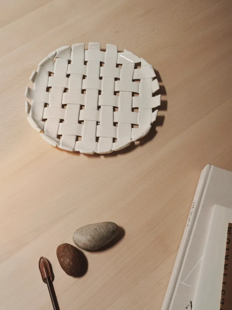 Plait Platter - Off-White