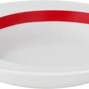 Plate comfort deep round rim embossed 23cm