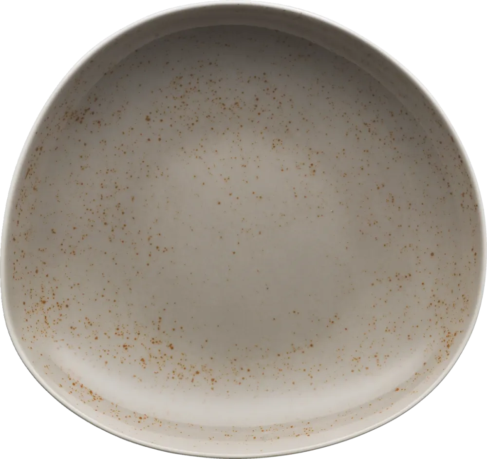 Plate deep asymmetric coupe 22cm
