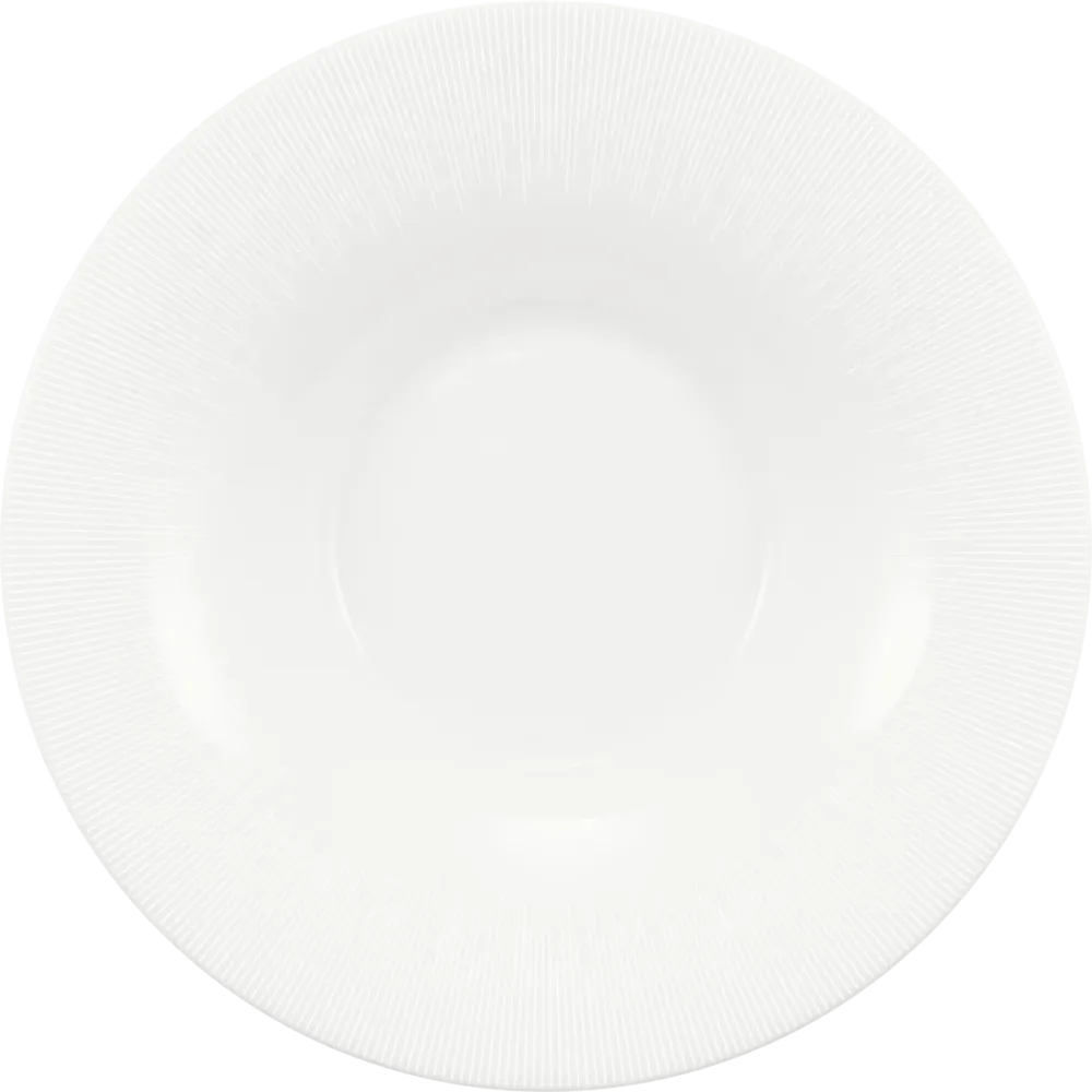 Plate deep round rim 24cm STRIPES