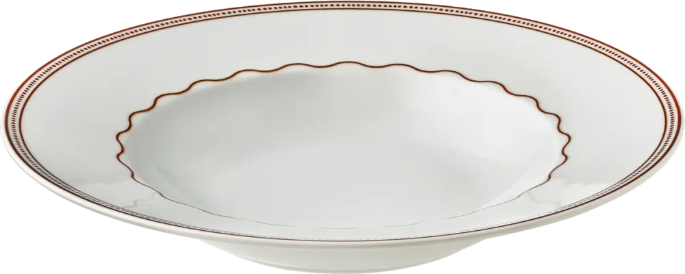 Plate deep round rim 28cm