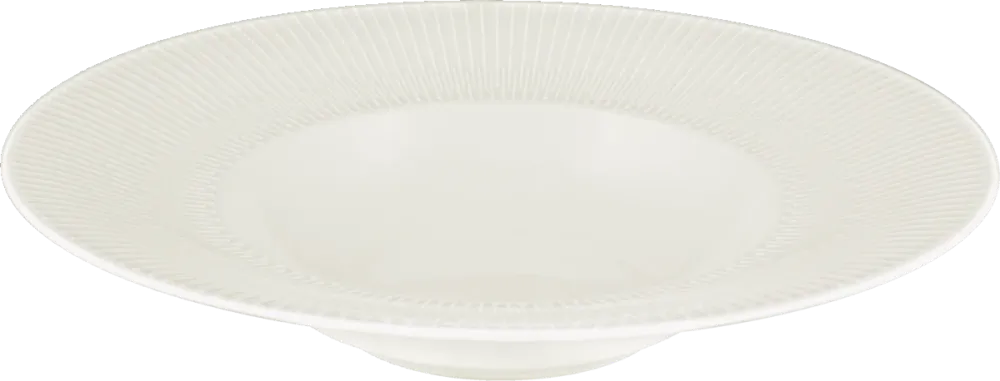 Plate deep round rim embossed 28cm