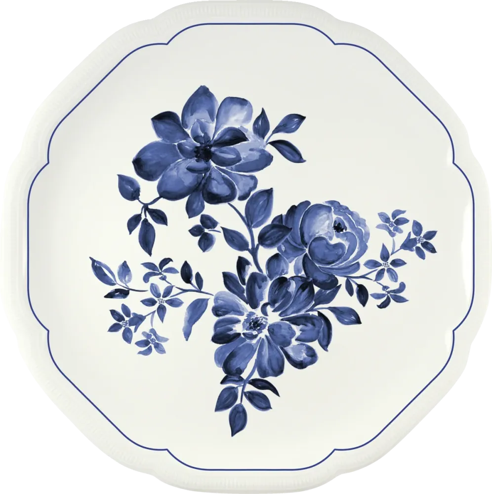Plate flat round coupe embossed 31cm