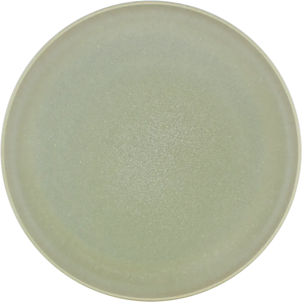 Plate flat round coupe matcha 27cm