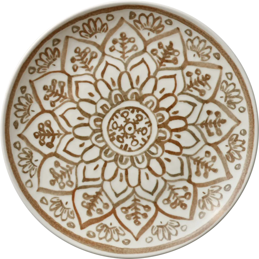 Plate flat round coupe sienna 33cm
