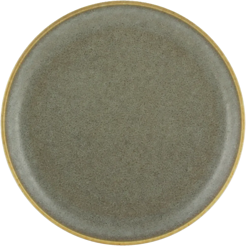 Plate flat round coupe smoke 15cm