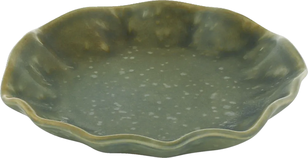 Plate flat round olive 16cm