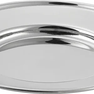 Plate flat round rim 15cm
