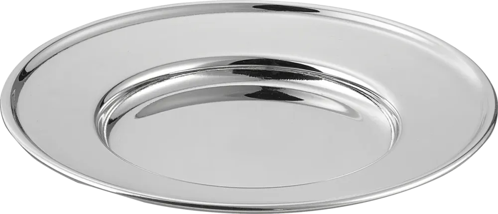 Plate flat round rim 15cm