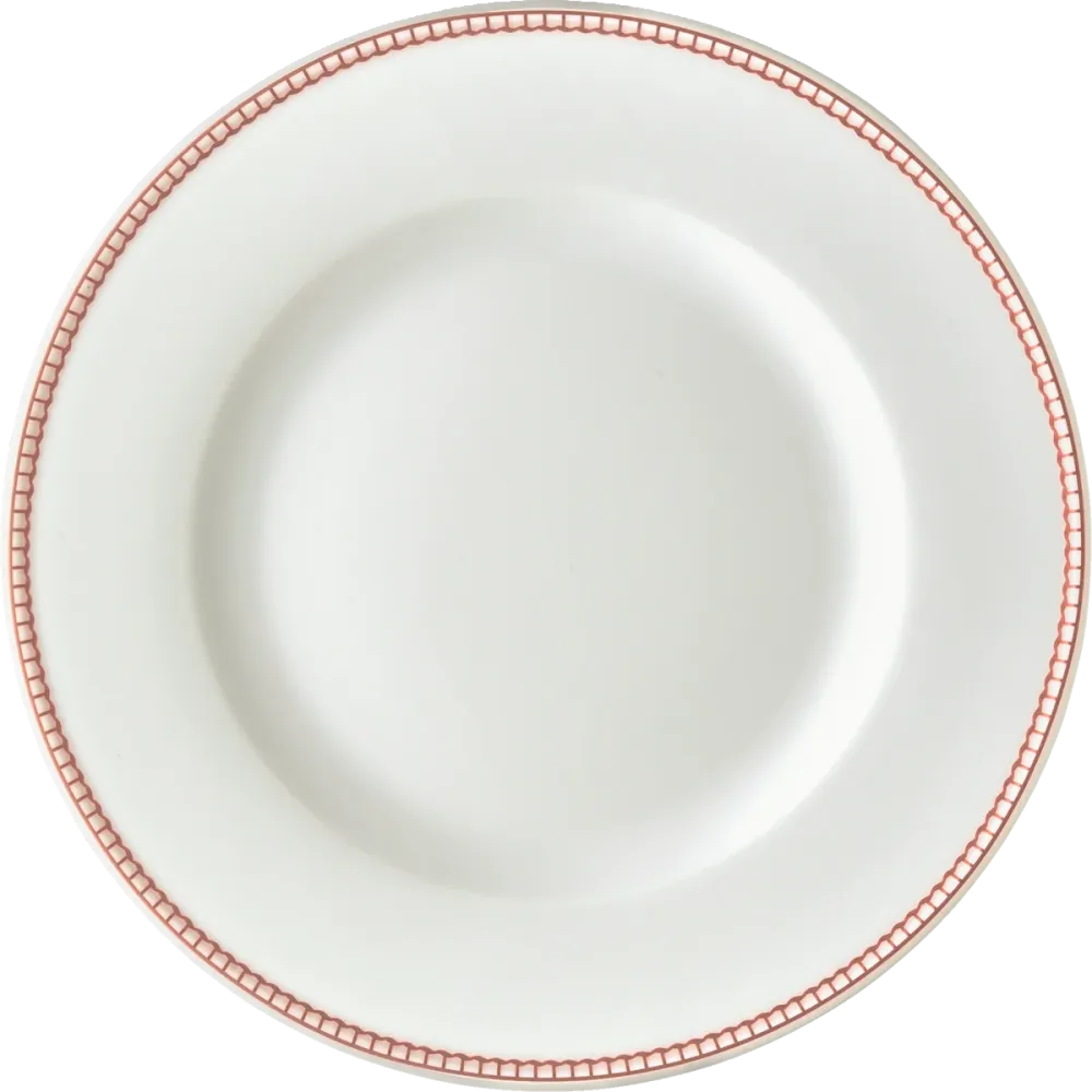Plate flat round rim 15cm