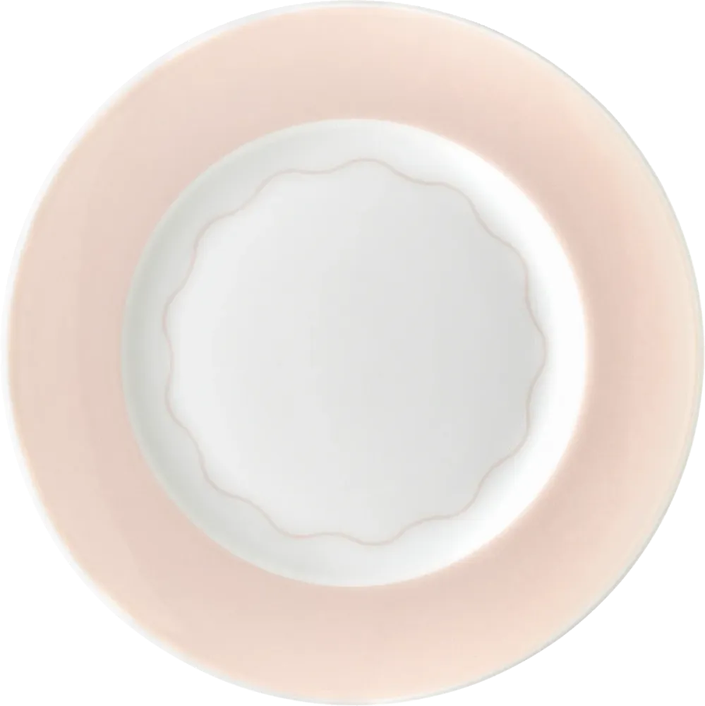 Plate flat round rim 15cm