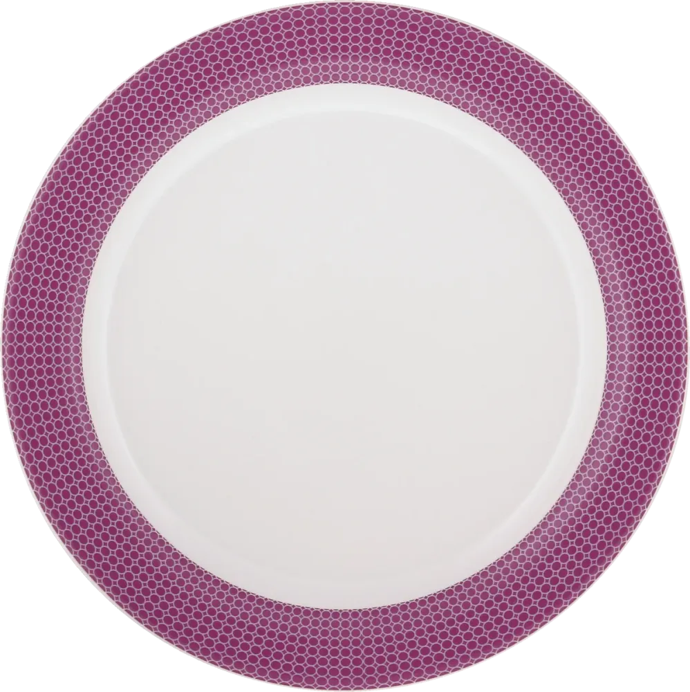 Plate flat round rim 20cm