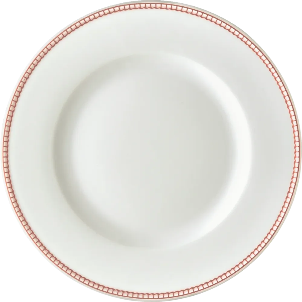 Plate flat round rim 21cm