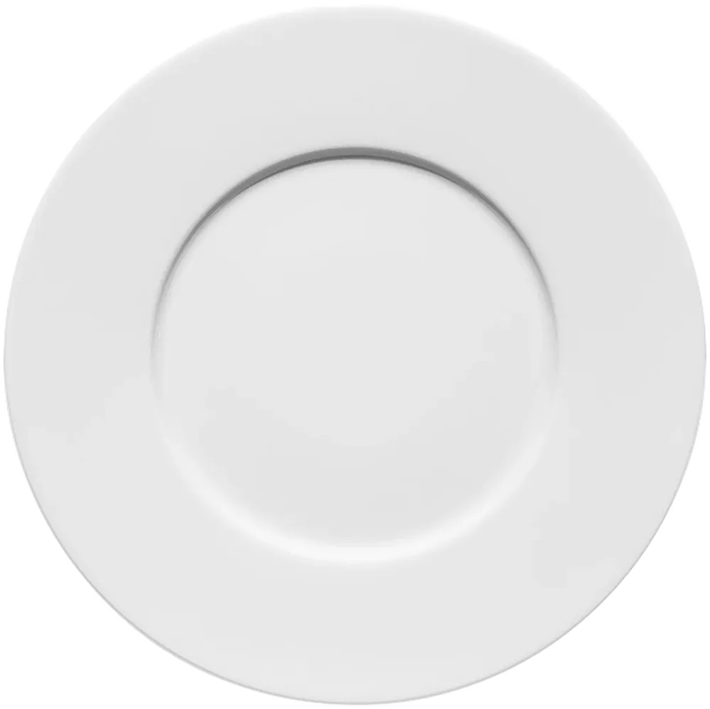 Plate flat round rim 23cm