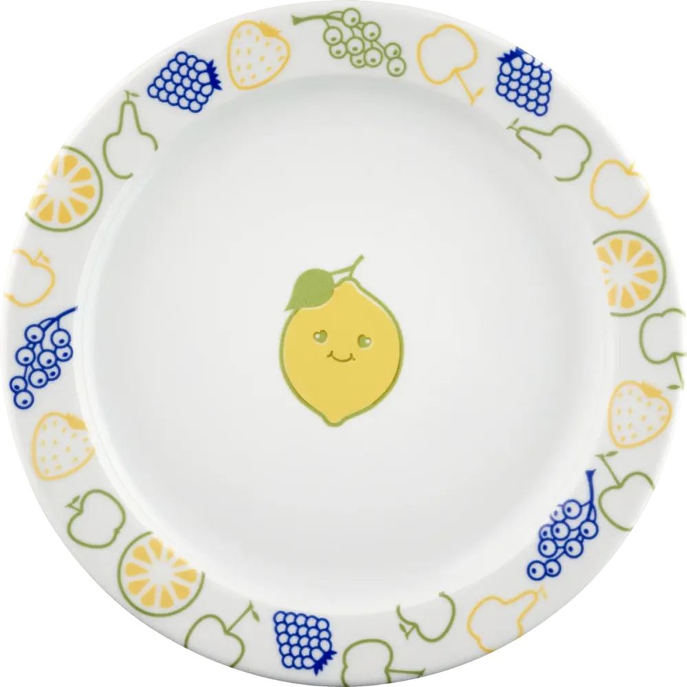 Plate flat round rim 24cm