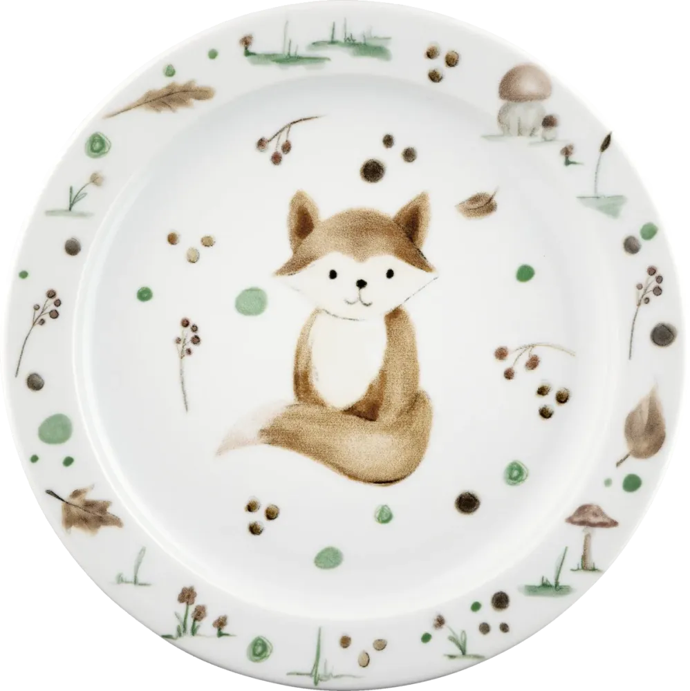 Plate flat round rim 24cm