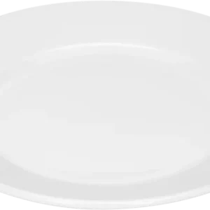 Plate flat round rim 25cm