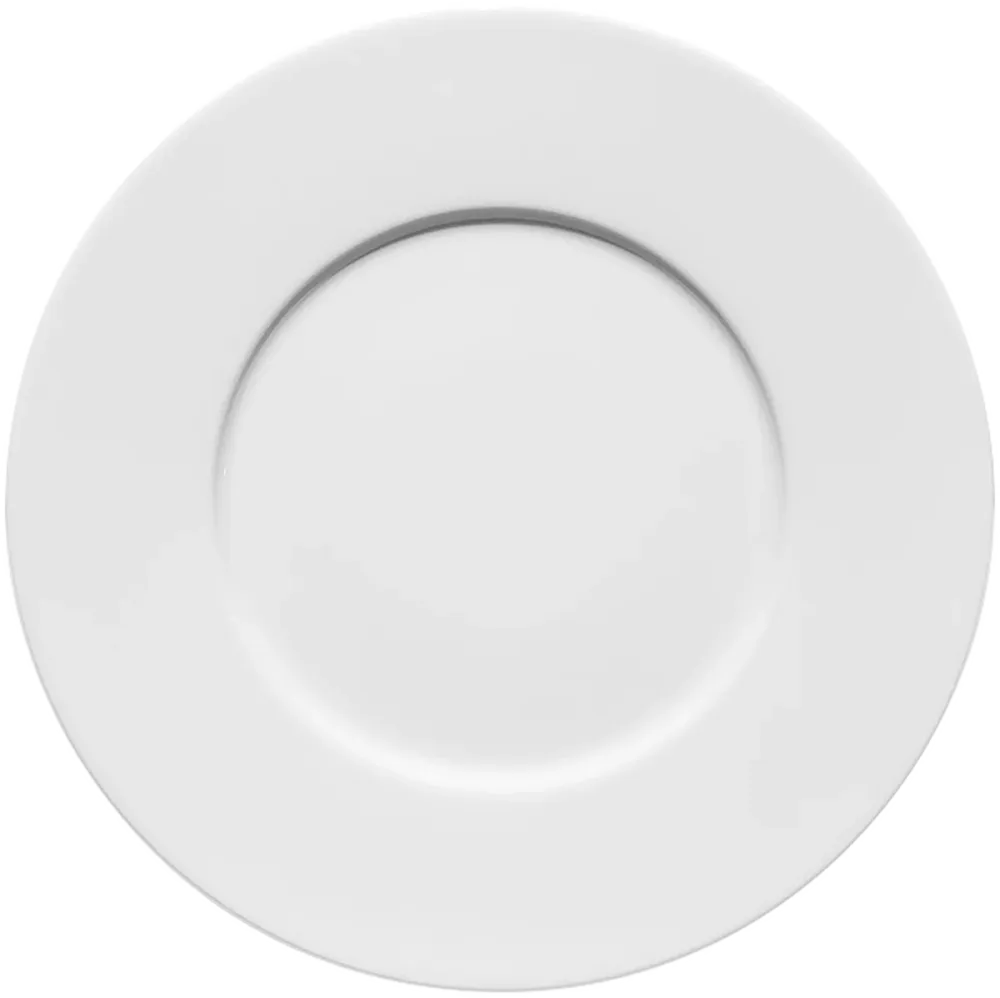 Plate flat round rim 26cm