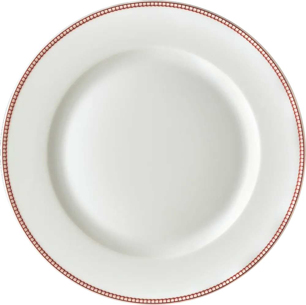 Plate flat round rim 26cm