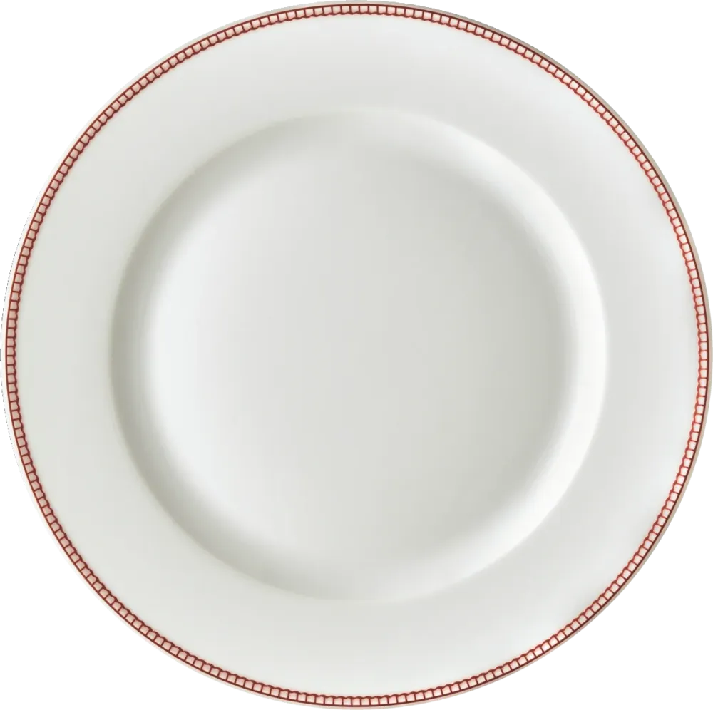 Plate flat round rim 28cm
