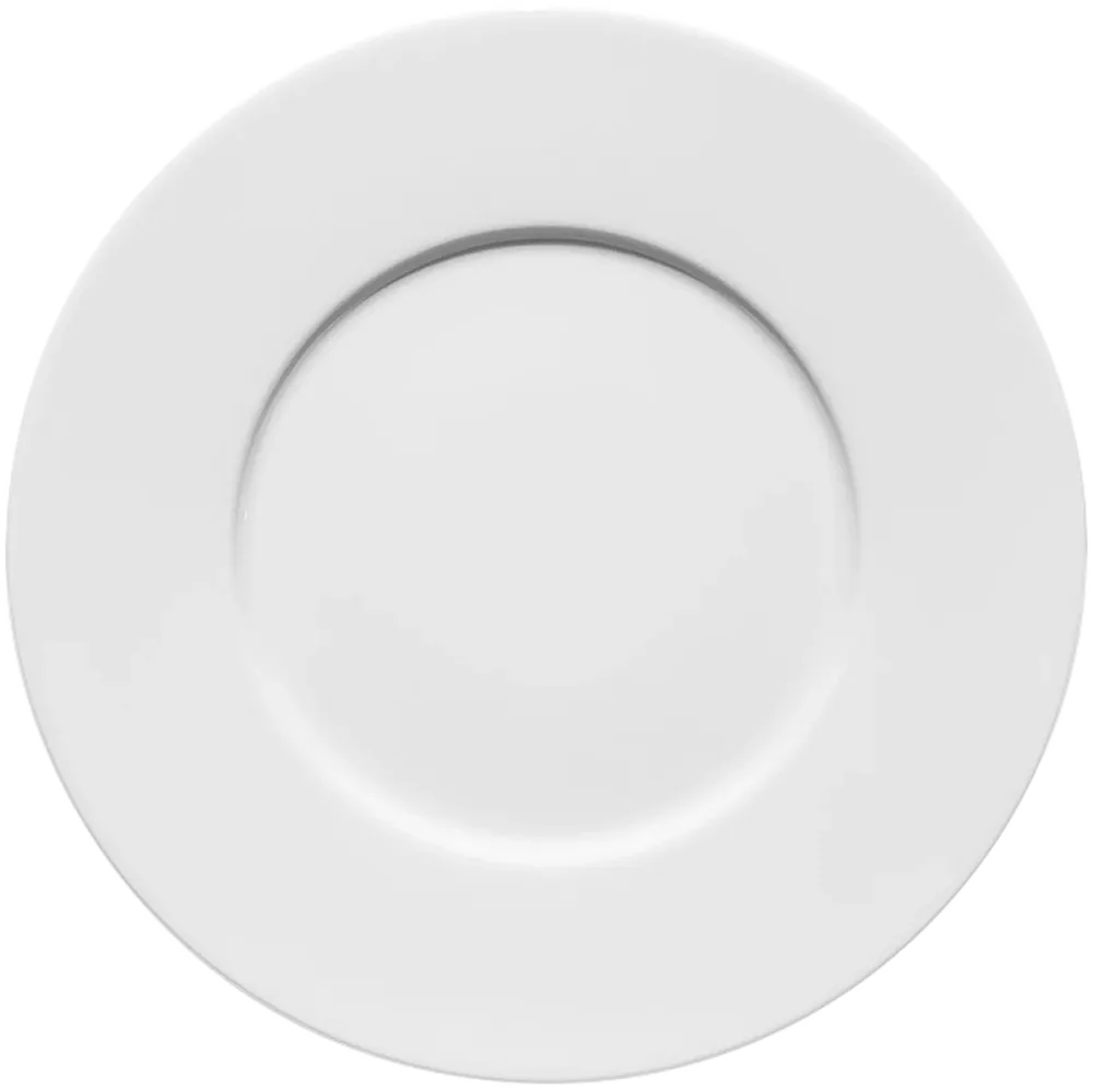 Plate flat round rim 30cm