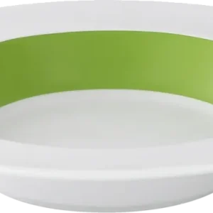Plate flat round rim embossed 24cm