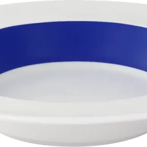 Plate flat round rim embossed 24cm