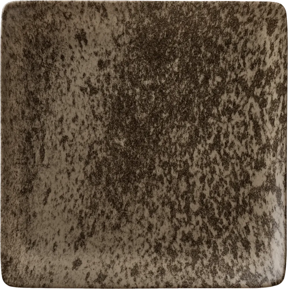 Plate flat square 19cm