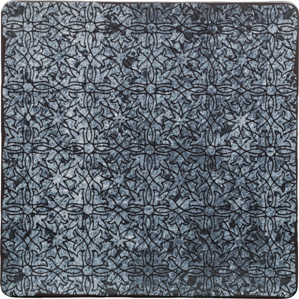 Plate flat square coupe 20cm