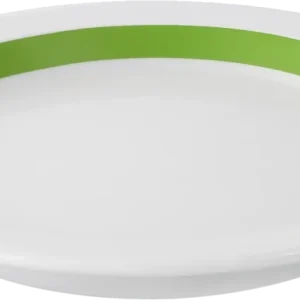 Plate half-deep round embossed 24cm