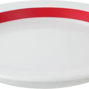 Plate half-deep round embossed 24cm
