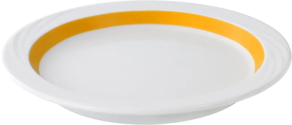 Plate half-deep round embossed 24cm