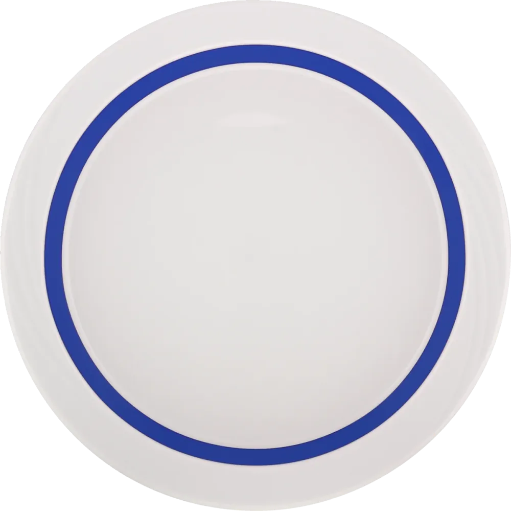 Plate half-deep round embossed 26cm