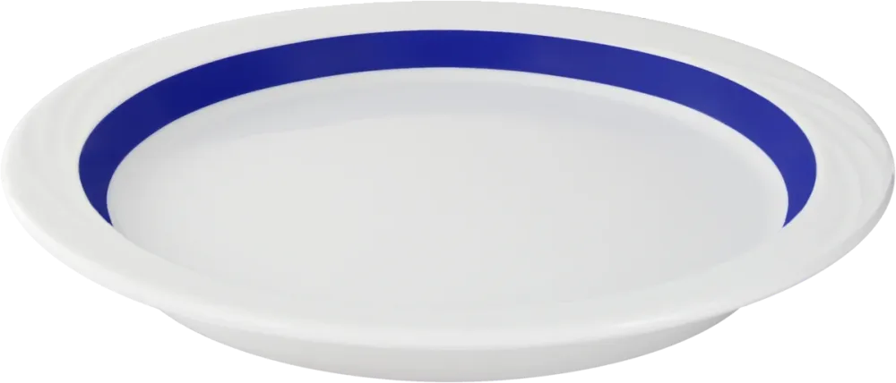 Plate half-deep round embossed 26cm