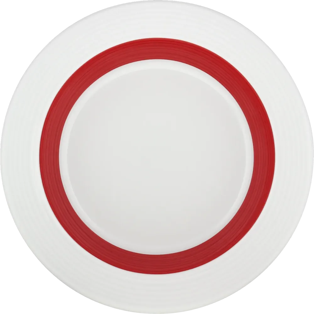 Plate special deep round rim embossed 23cm
