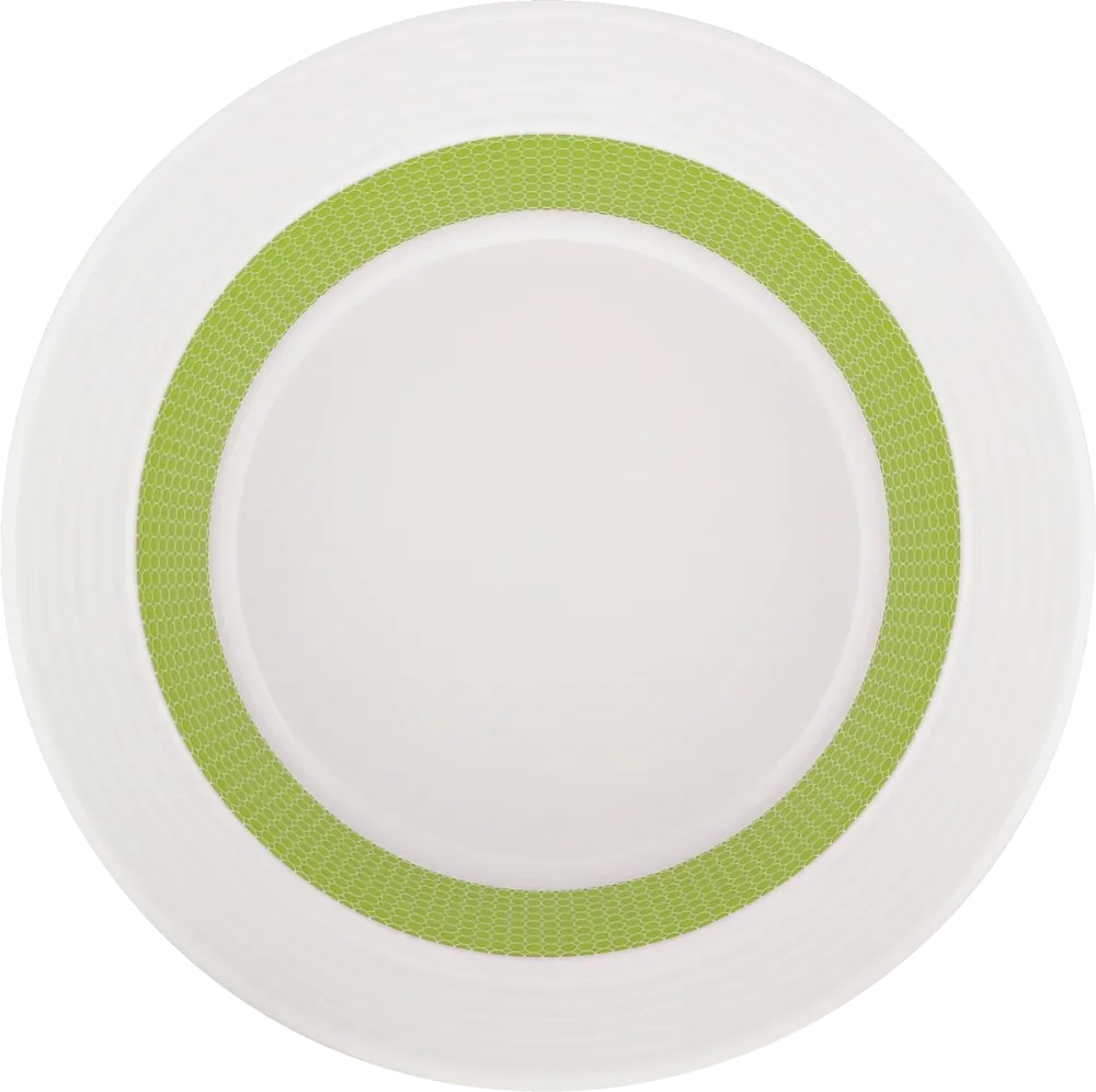 Plate special deep round rim embossed 23cm