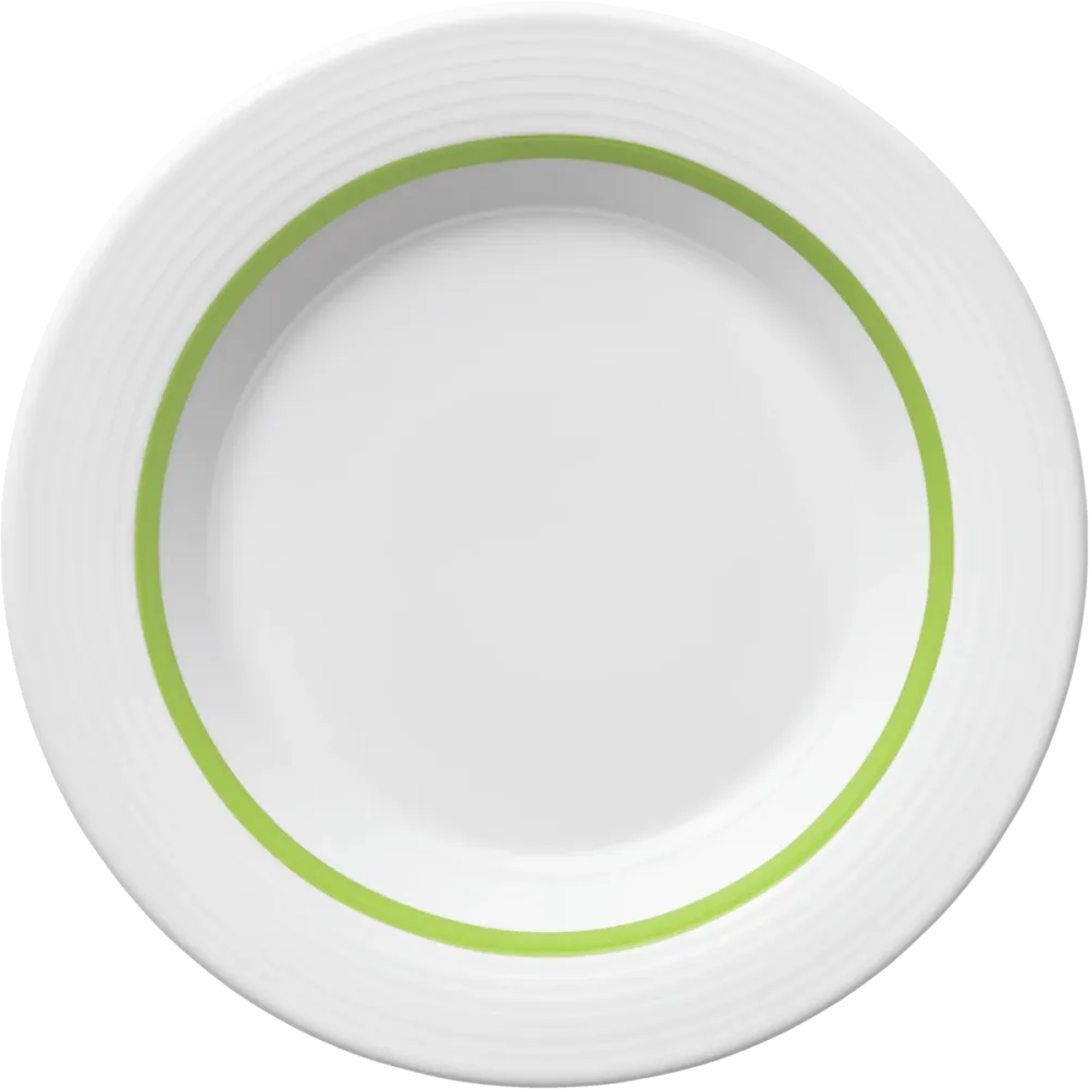 Plate special deep round rim embossed 23cm
