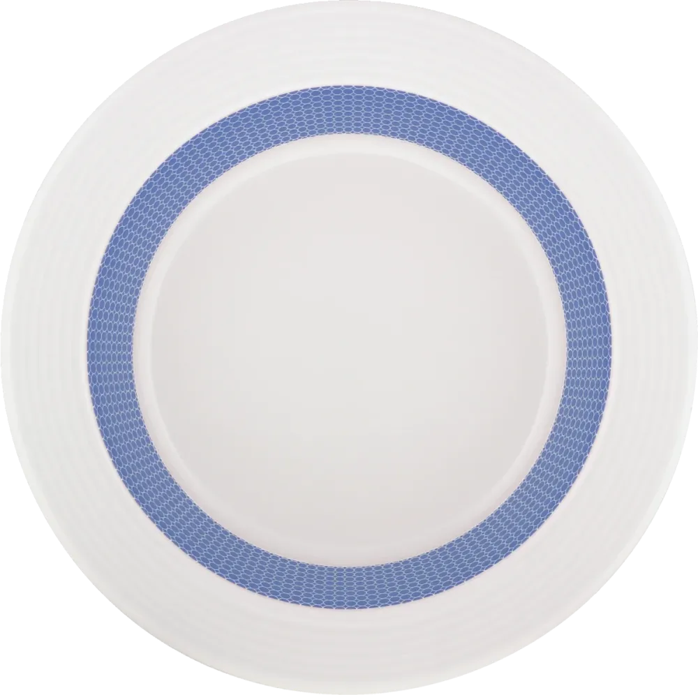 Plate special deep round rim embossed 23cm