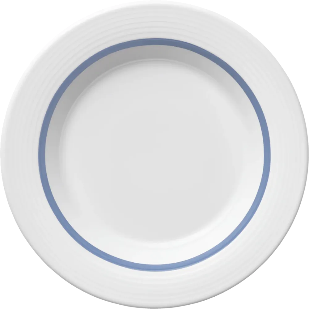 Plate special deep round rim embossed 23cm