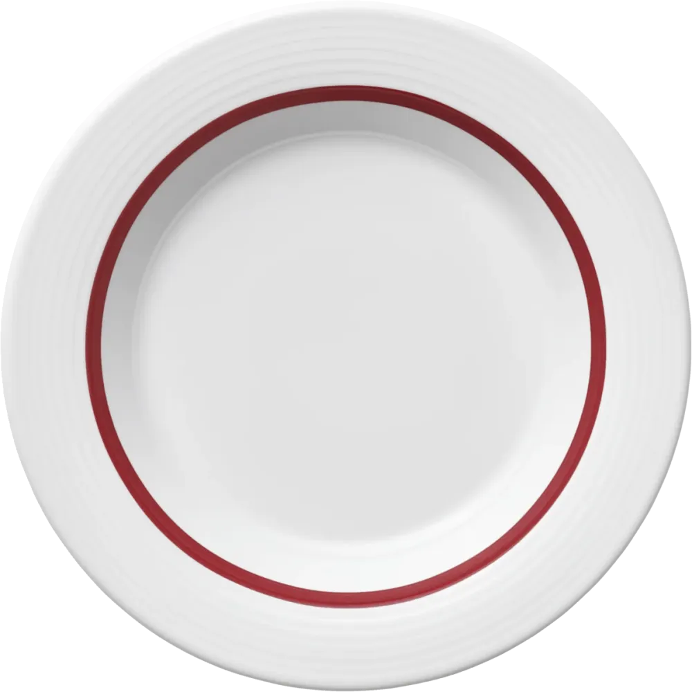 Plate special deep round rim embossed 23cm