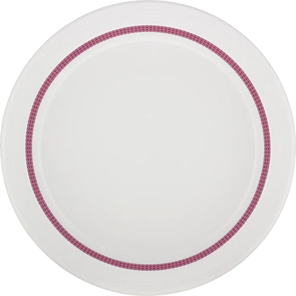 Plate special half-deep rim embossed 25cm